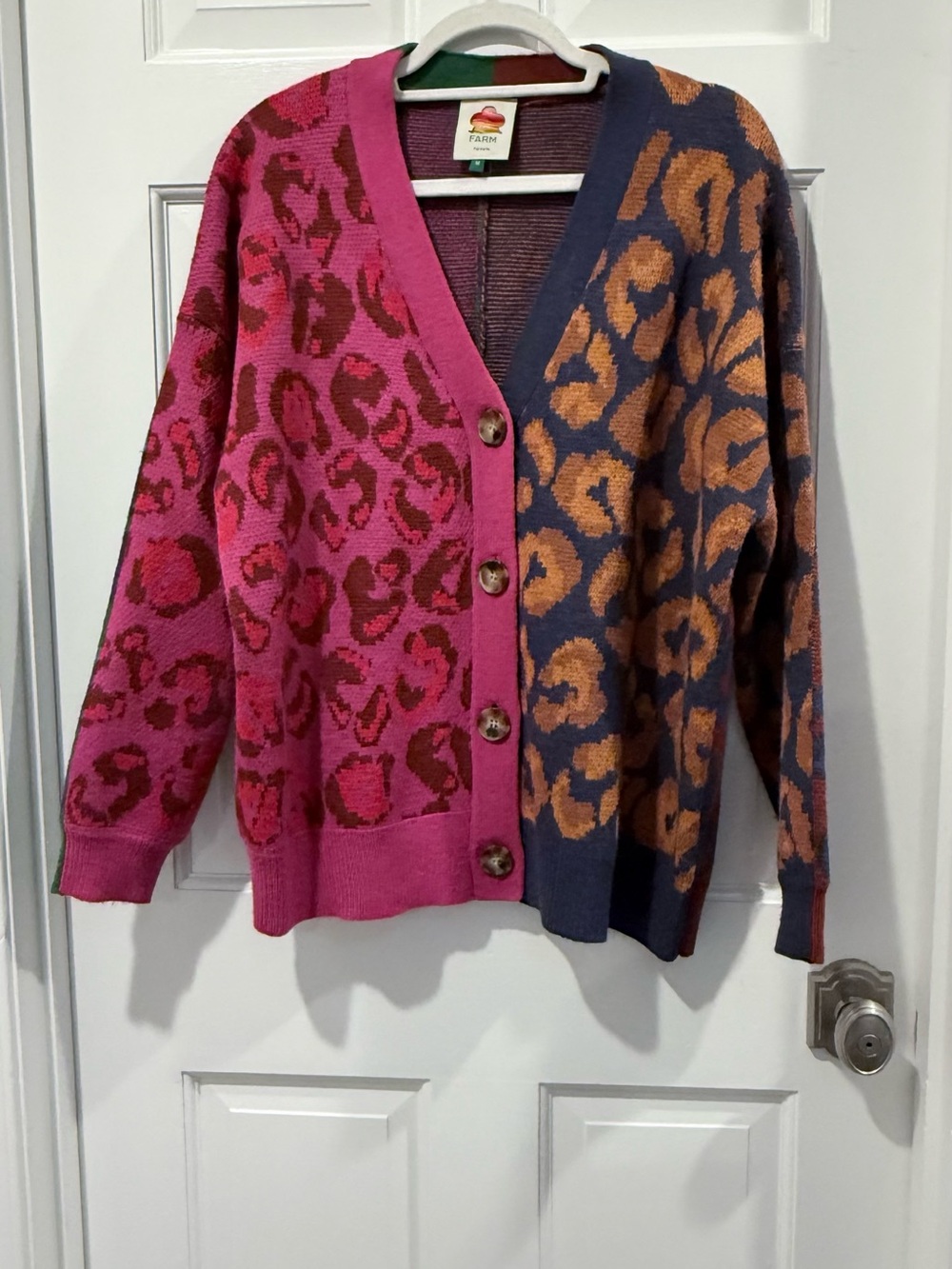 FARM Rio Leapord Cardigan Multicolor Size M
